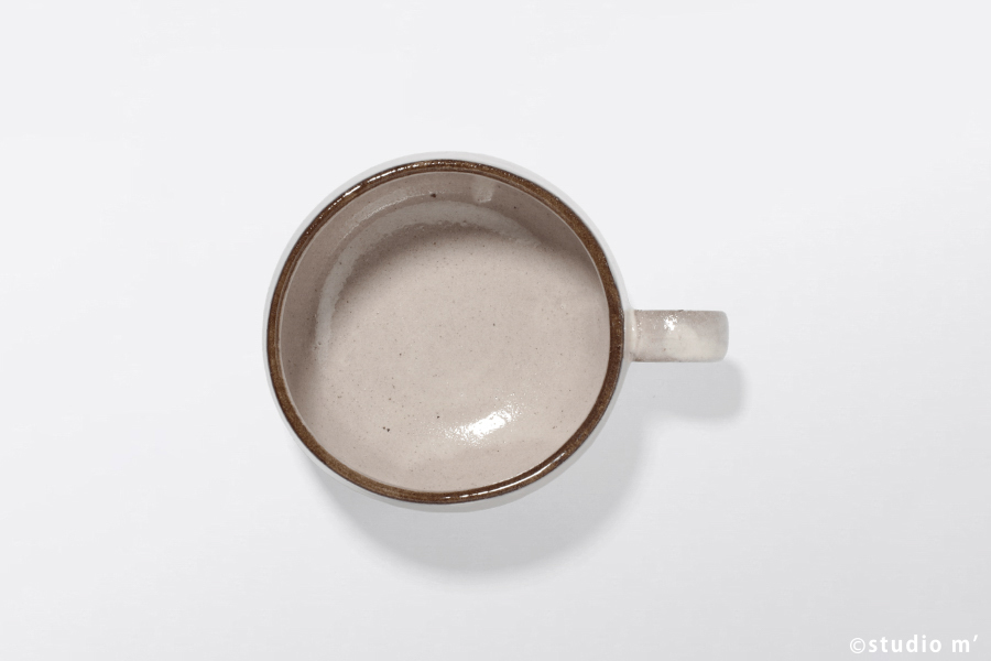 STUDIO M' - Keitto 圓潤湯杯 / 粉引白