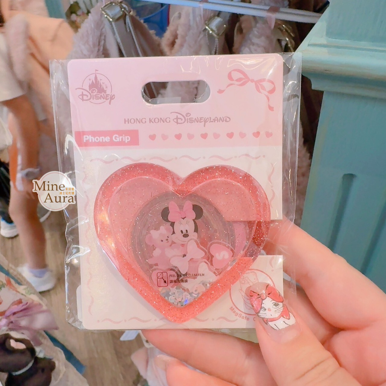 米妮 Minnie 雪莉玫 ShellieMay 派對系列 圖案 造型 手機支架 扣環 -香港迪士尼樂園