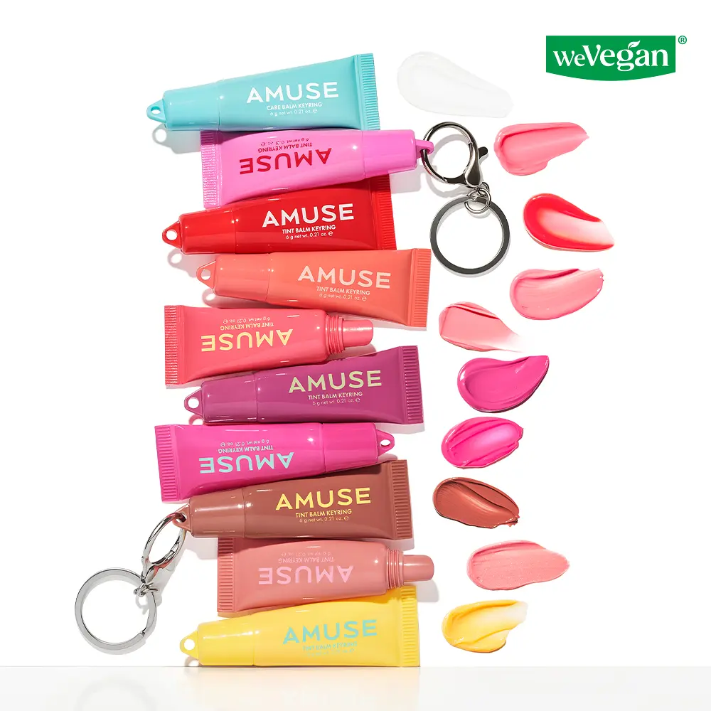 AMUSE 呵護染色潤唇膏鑰匙圈 6g【10款色號】