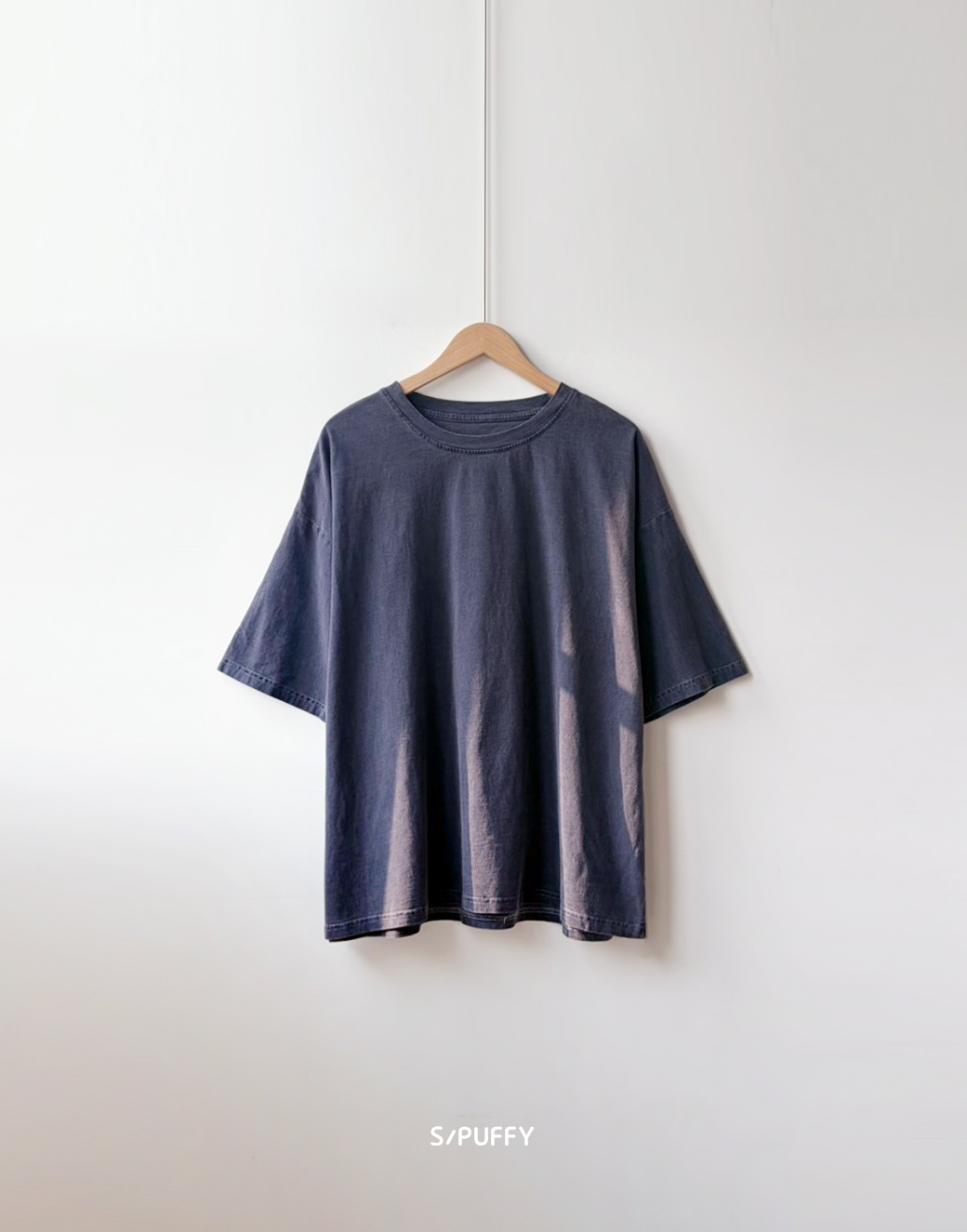 多色水洗長版素面上衣6901Y11