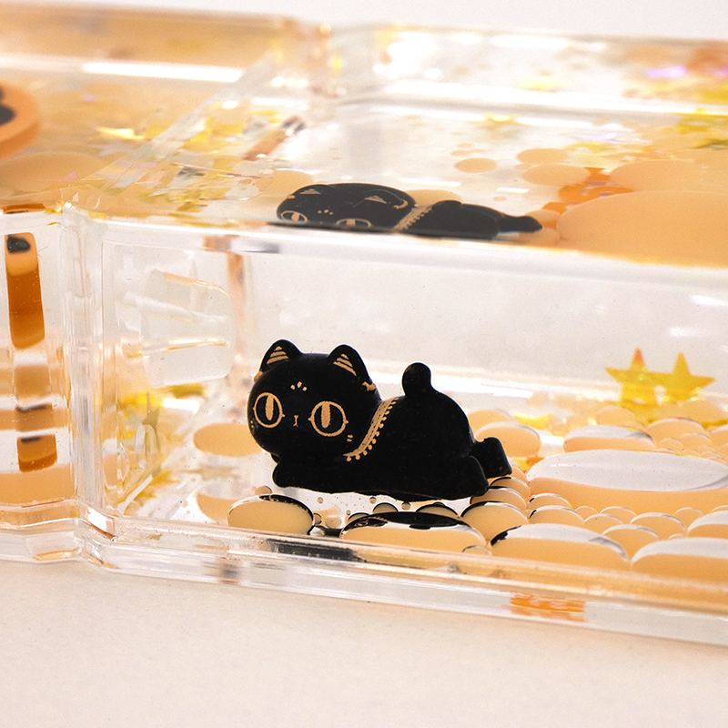 大英博物館｜安德森貓和她的朋友們系列｜巴斯特萌貓治癒時光流油沙漏擺件