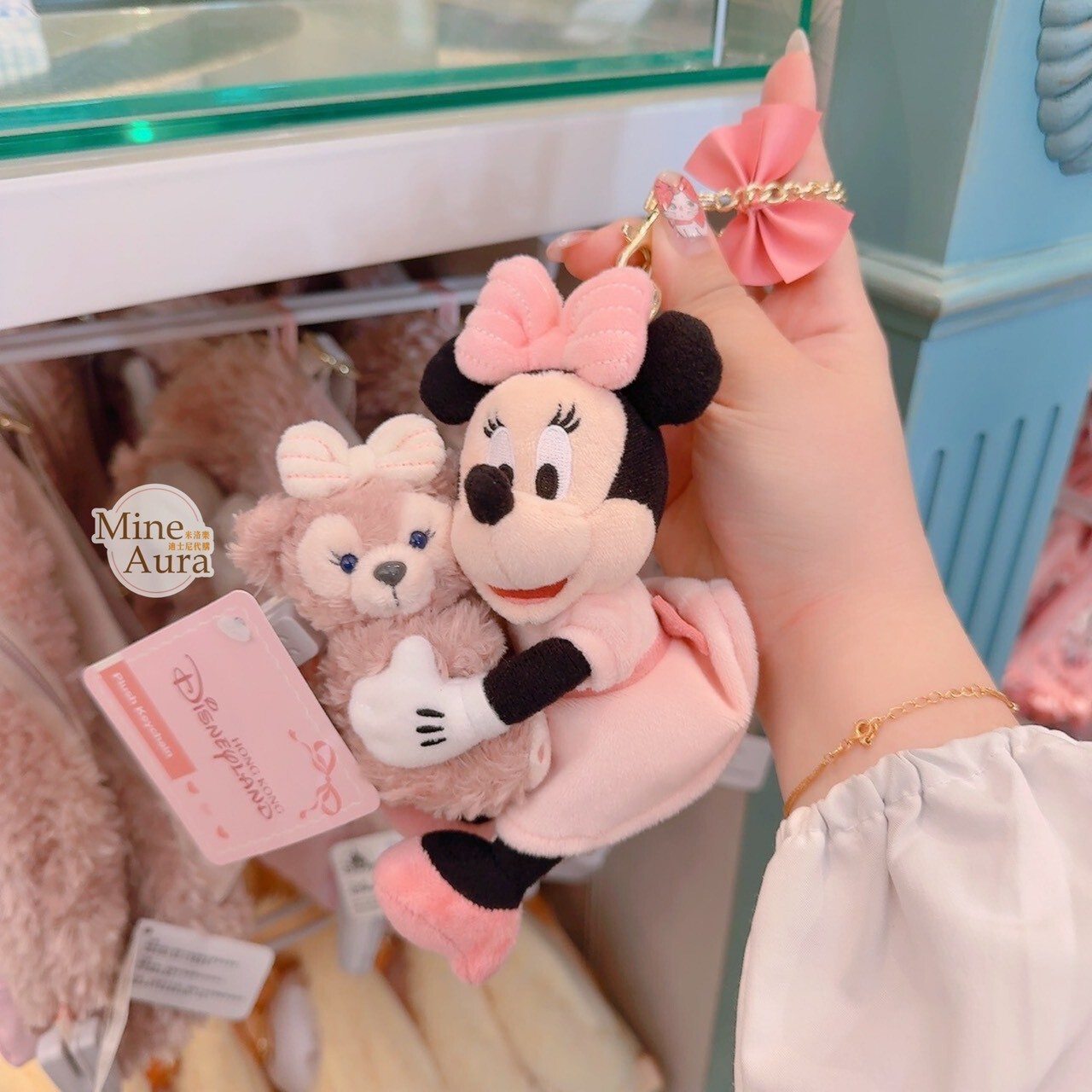 米妮 Minnie 雪莉玫 ShellieMay 派對系列 絨毛 吊飾 鑰匙圈 -香港迪士尼樂園