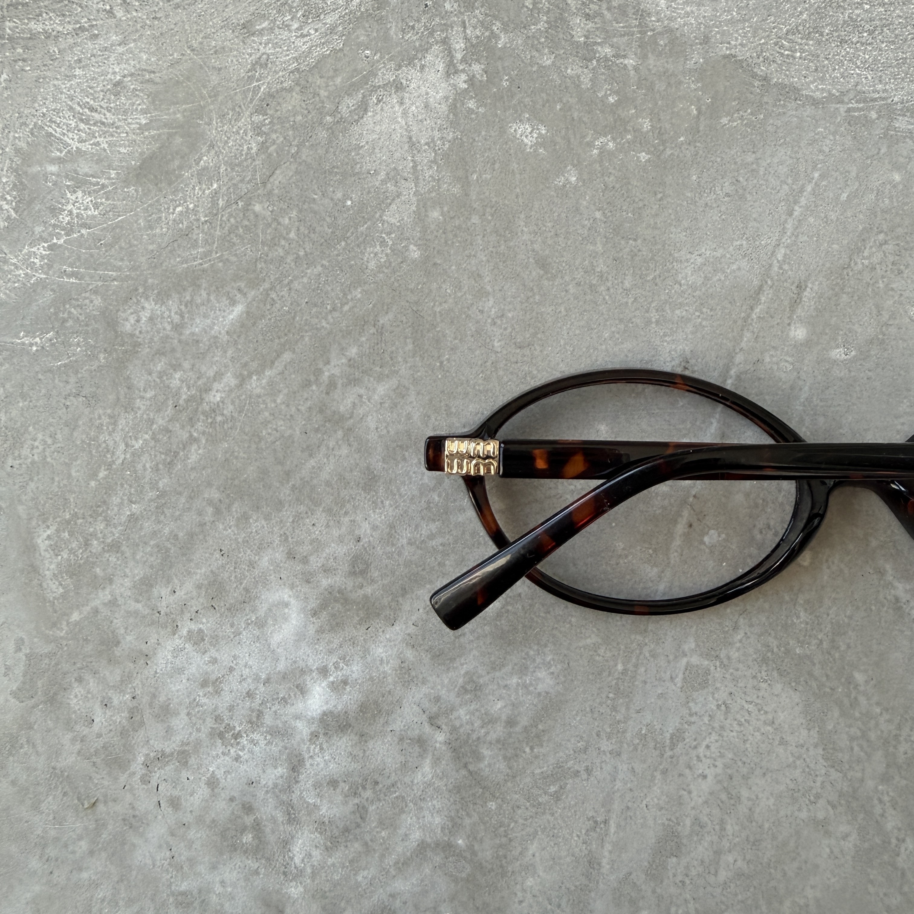 A1142 琥珀眼鏡（有透明鏡片）