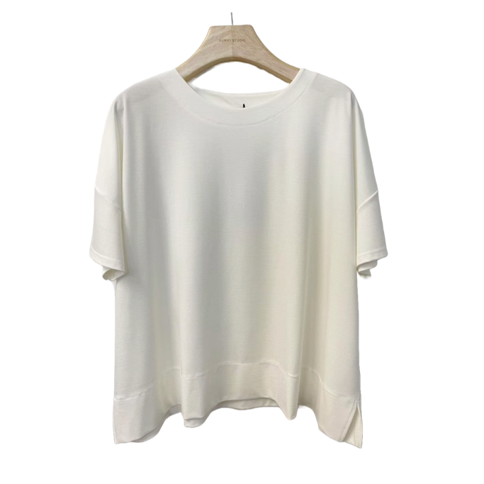 1SO0403-017 [SUNNY STUDIO] Casual Chic Top White #11518 (EU)