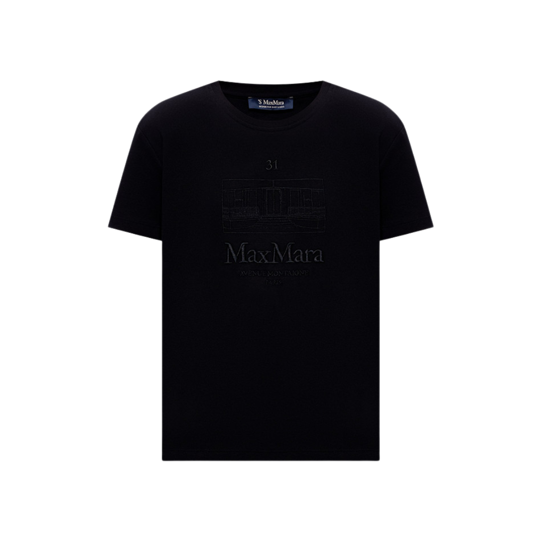 1FF0101-574 [MAX MARA S] T-Shirt Black (SS26) #261997102160-SMMBELLA-011 (C-EU-E)