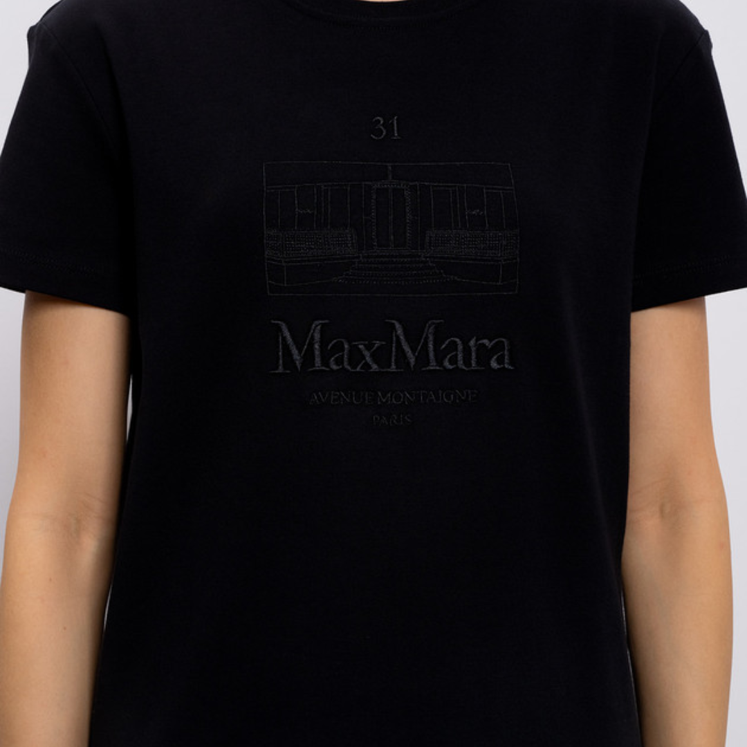1FF0101-574 [MAX MARA S] T-Shirt Black (SS26) #261997102160-SMMBELLA-011 (C-EU-E)
