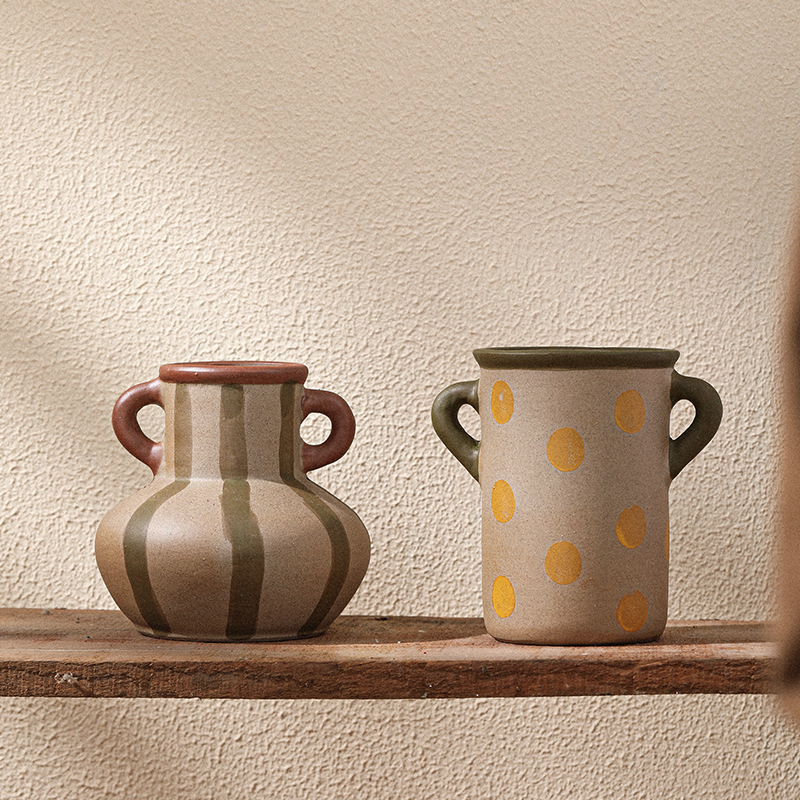 《6671》ins小眾中古風陶瓷花瓶