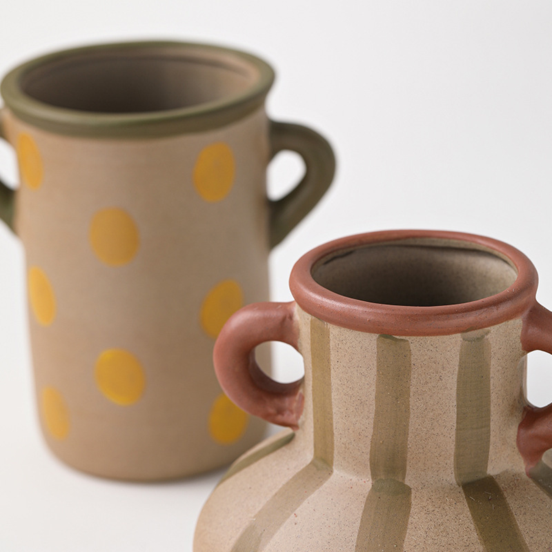 《6671》ins小眾中古風陶瓷花瓶