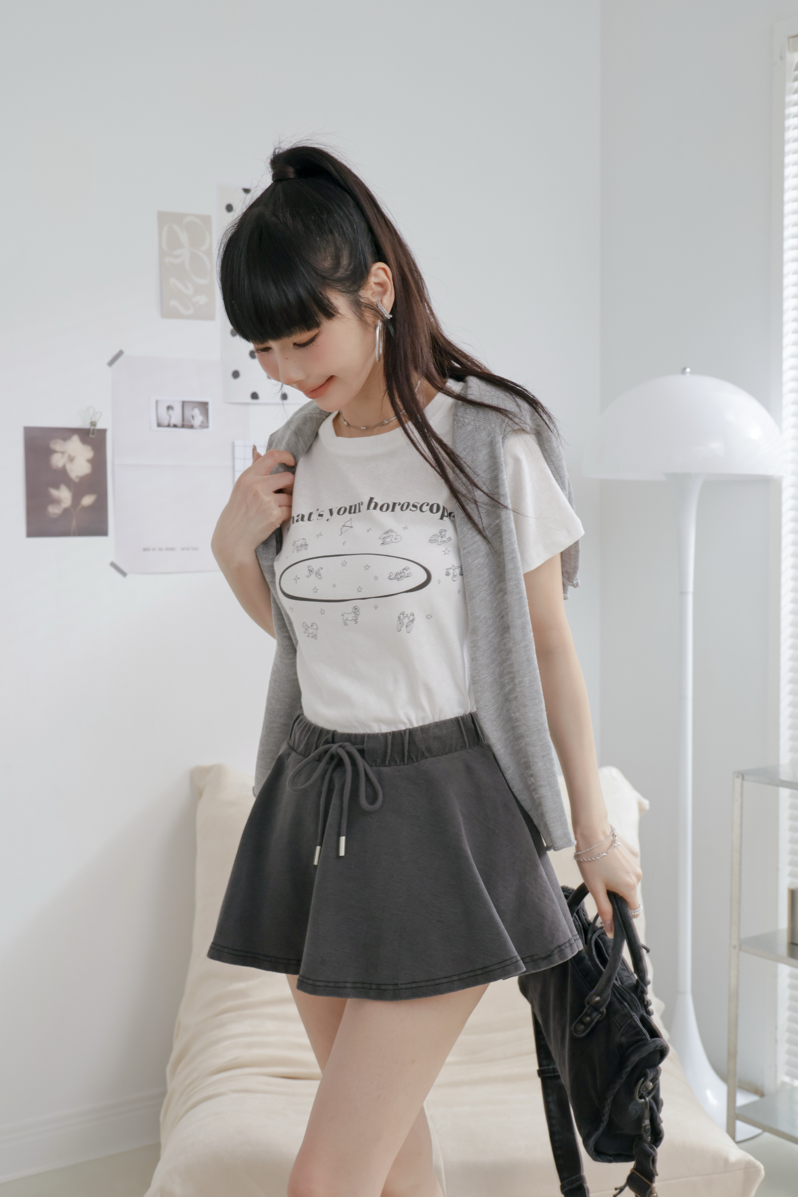 超Q傘狀綁帶褲裙 P44