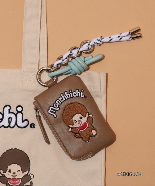 CIAOPANIC TYPY / Monchhichi Card Case with Mini Pouch Charm