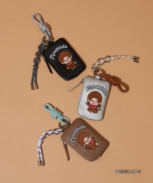 CIAOPANIC TYPY / Monchhichi Card Case with Mini Pouch Charm