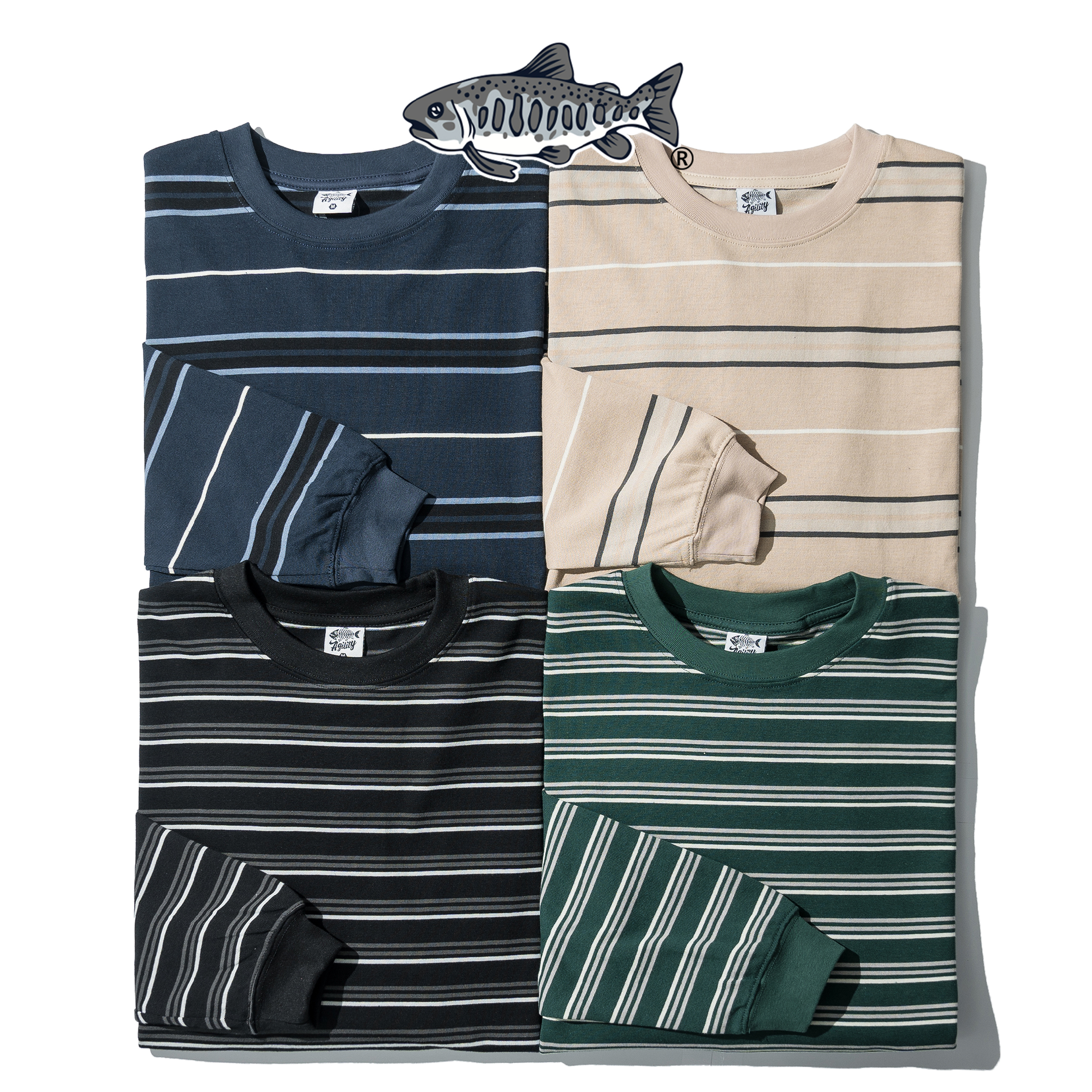 AGILITY Horizontal Stripes LS Tee 橫條紋 長袖Tee [RS8-S1]