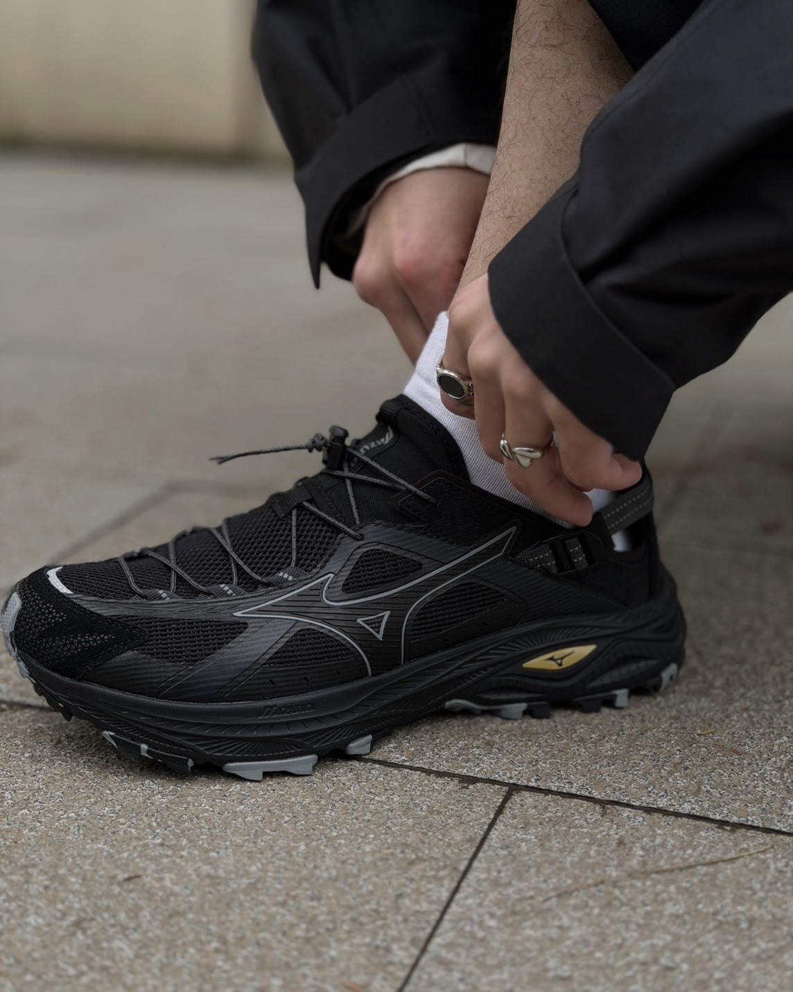 <全網最低>Mizuno Racer Trail SE 戶外越野 機能 溯溪鞋 透氣 涼鞋 機能鞋 黑色