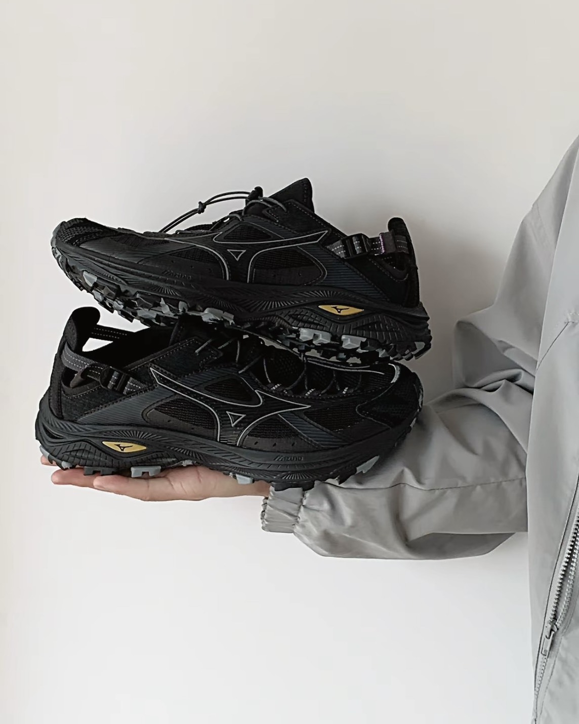 <全網最低>Mizuno Racer Trail SE 戶外越野 機能 溯溪鞋 透氣 涼鞋 機能鞋 黑色