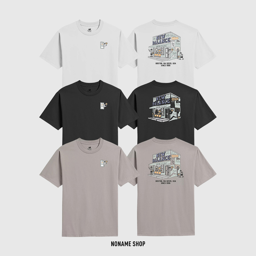 NEW BALANCE NB BOY系列 IU同款 Storefront 店面 塗鴉 短袖 三色 (男款)