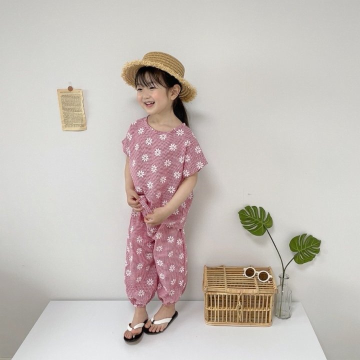 正韓夏MORAN 嫩嬰小童五色小雛菊套裝