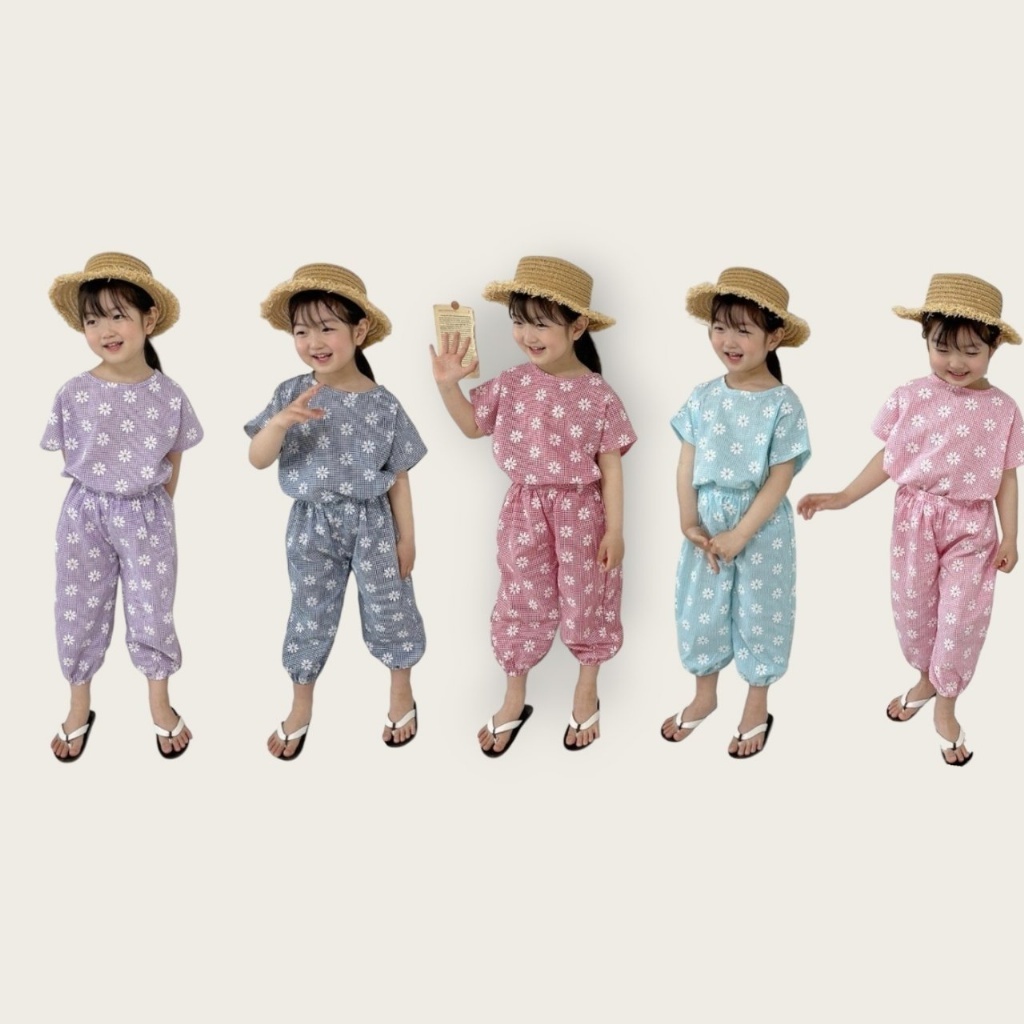 正韓夏MORAN 嫩嬰小童五色小雛菊套裝