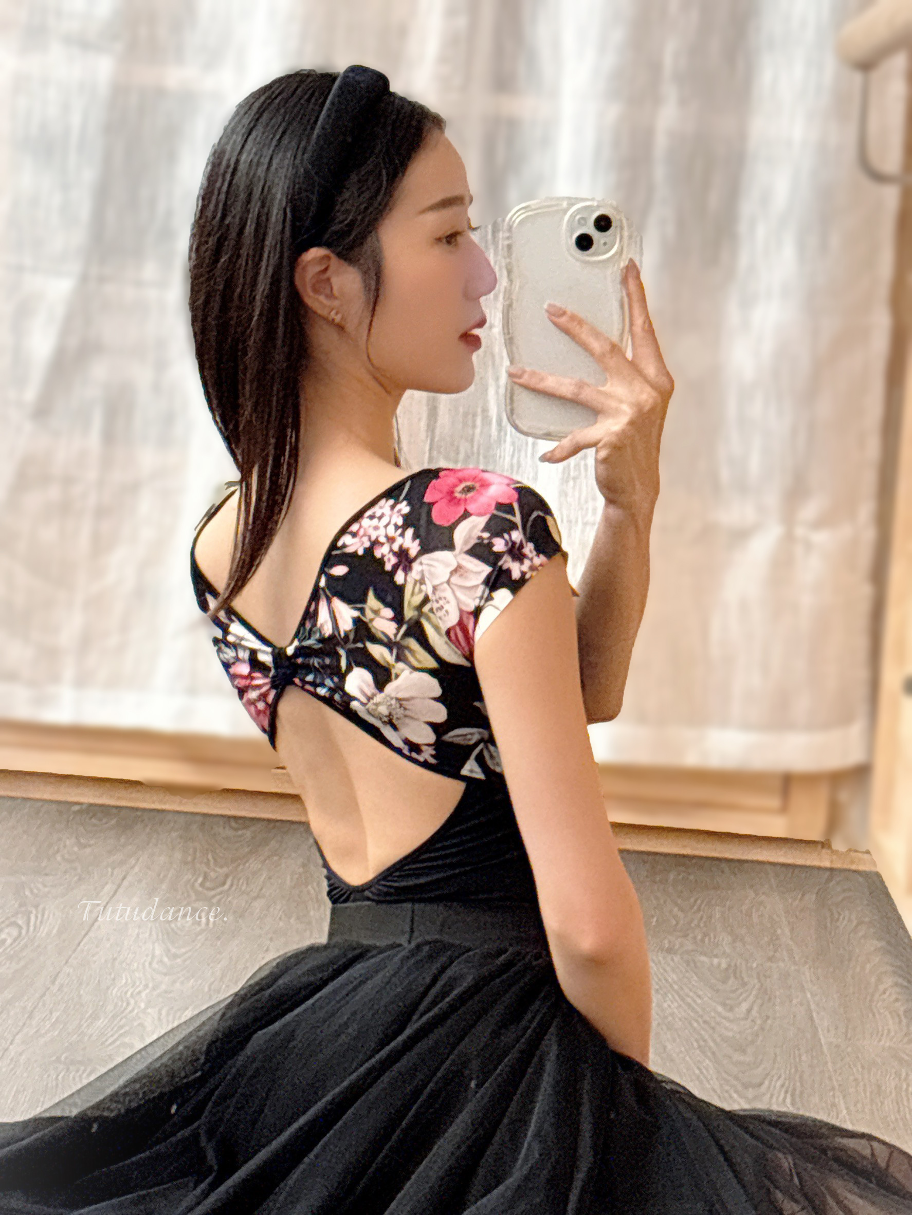 俄羅斯 Grishko【GR-DA4034 小包袖挖背舞衣】可放胸墊