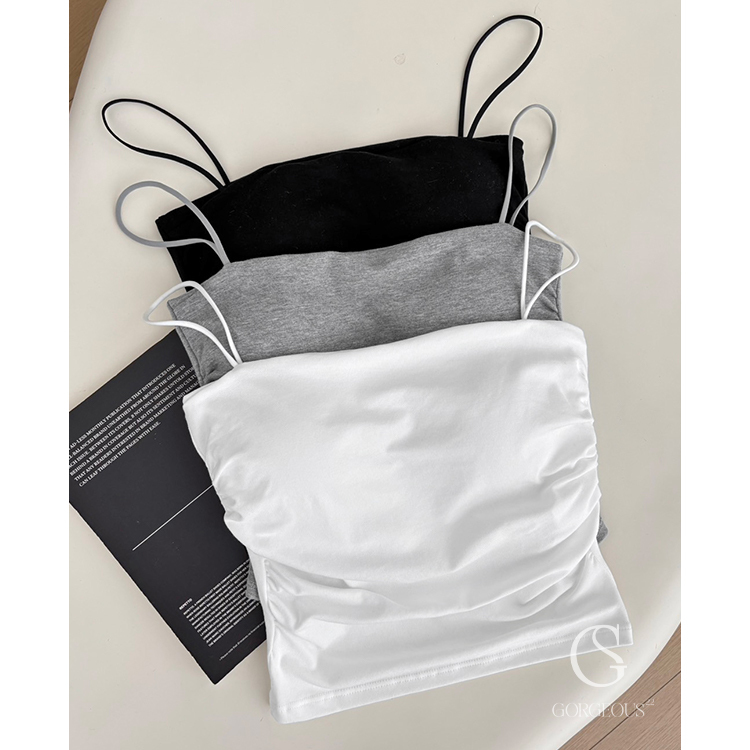 A162「好⾝材細肩萊卡 BRA TOP」