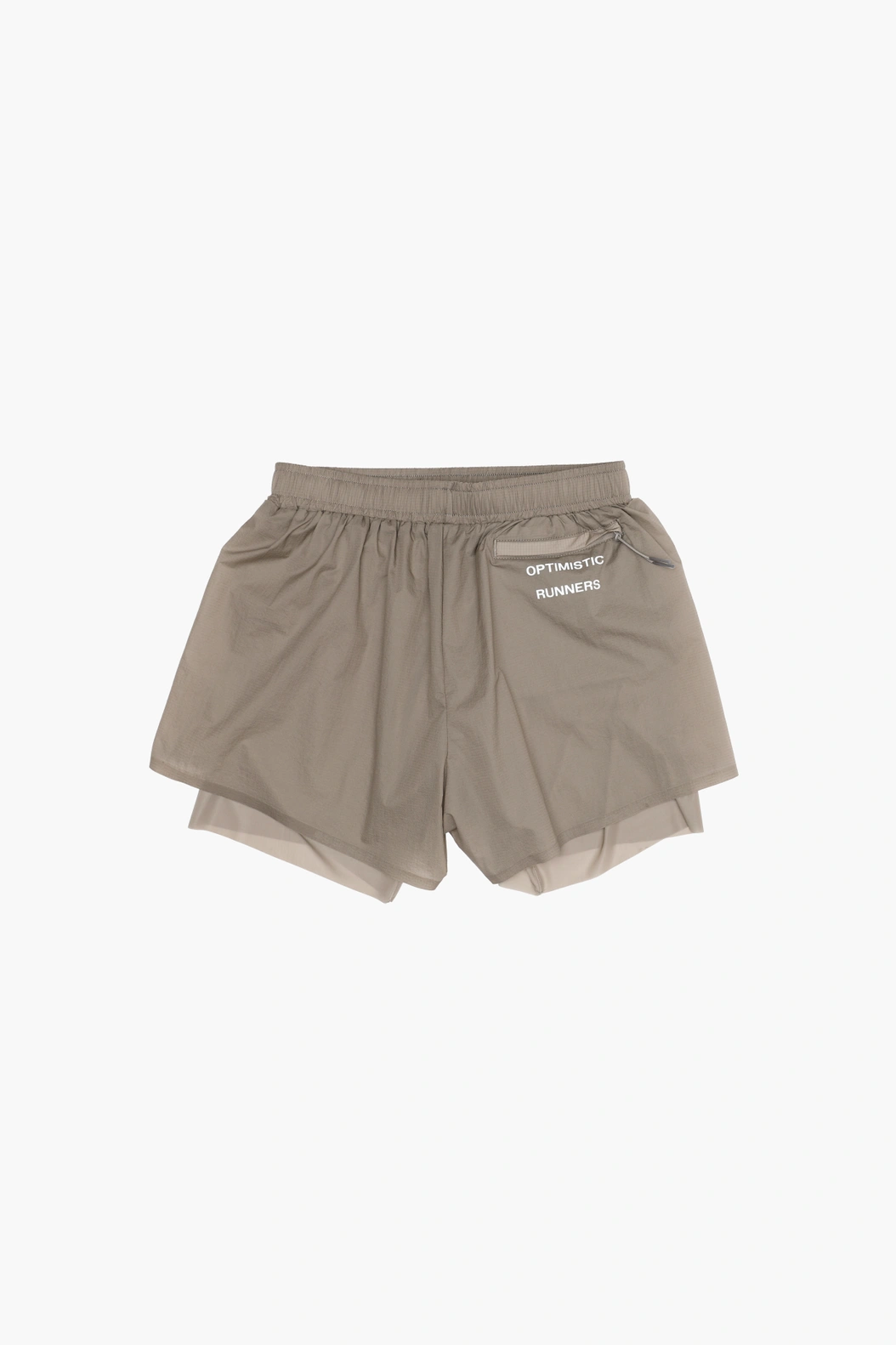 Optimistic Runners｜Layered Shorts "Camel"