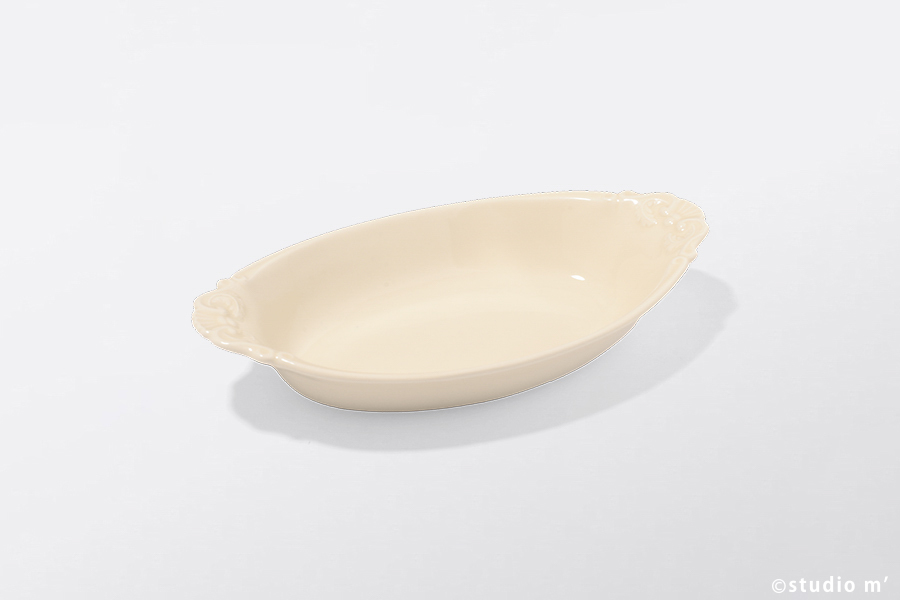 STUDIO M' - Acanthus 阿坎瑟斯葉紋烤皿 / 白