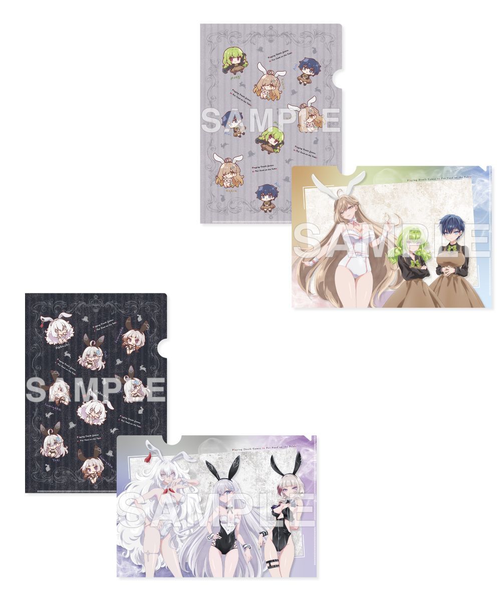 預購-靠死亡遊戲混飯吃。 A4 File夾套組 CANDLE WOODS ver. 系列【日本進口精品】