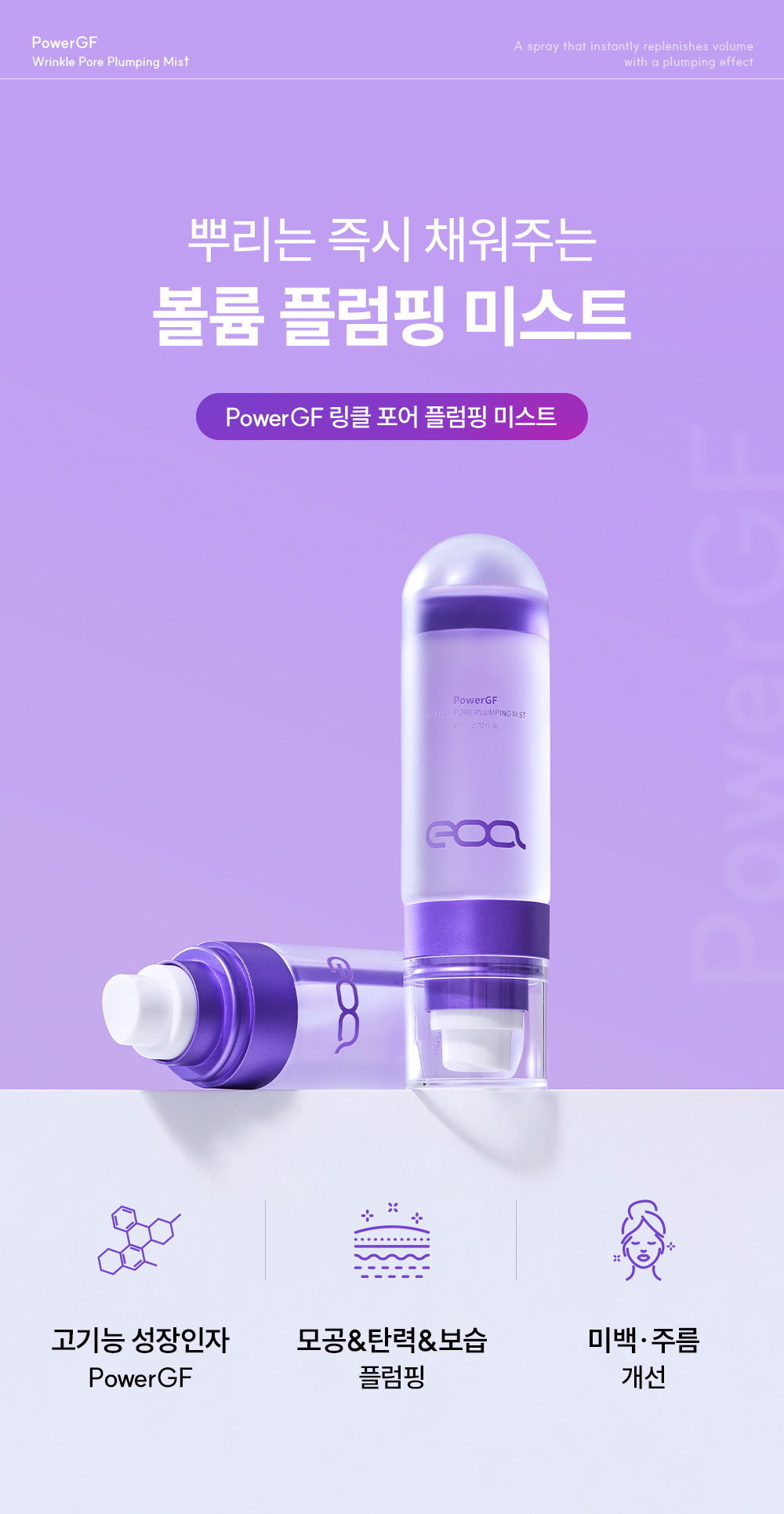 【直播】EOA LX040256  PowerGF 抗皺毛孔豐盈噴霧 80ml