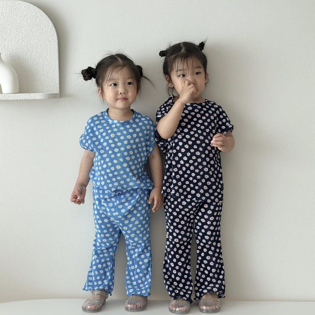 正韓夏MORAN 嫩嬰小童兩色雛菊套裝