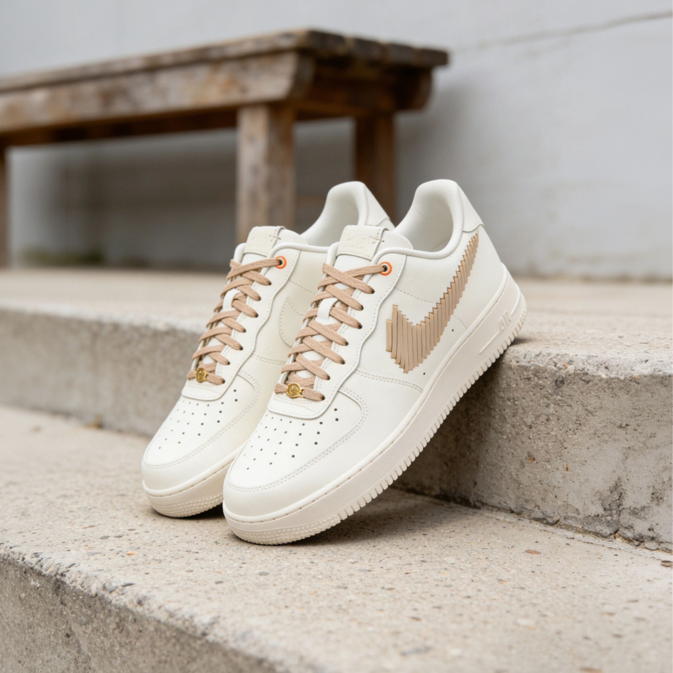 Niceday 現貨 NIKE AIR FORCE 1 LOW 'SAIL LINEN' 亞麻 編織 IR7011-121