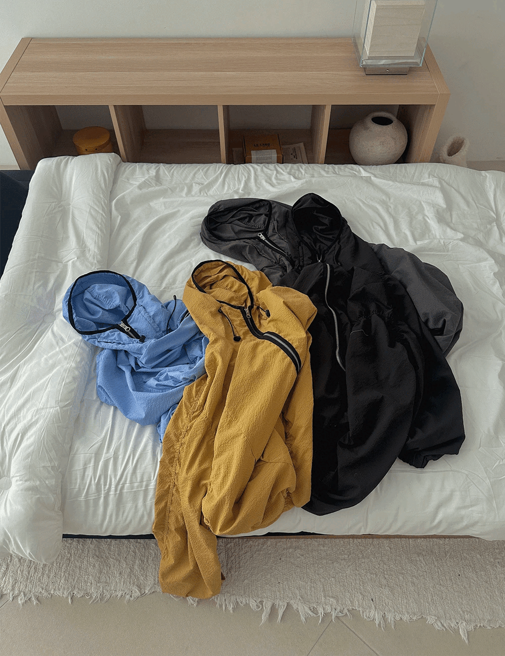 梅登褶皺連帽夾克