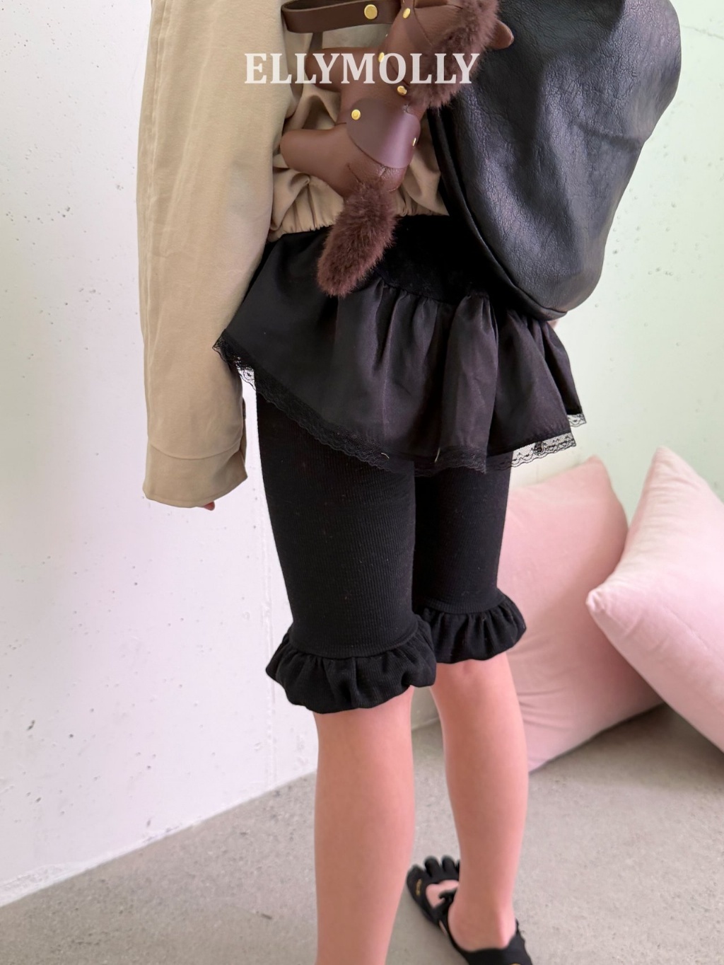 正韓夏EllyMolly  3色花邊內搭褲