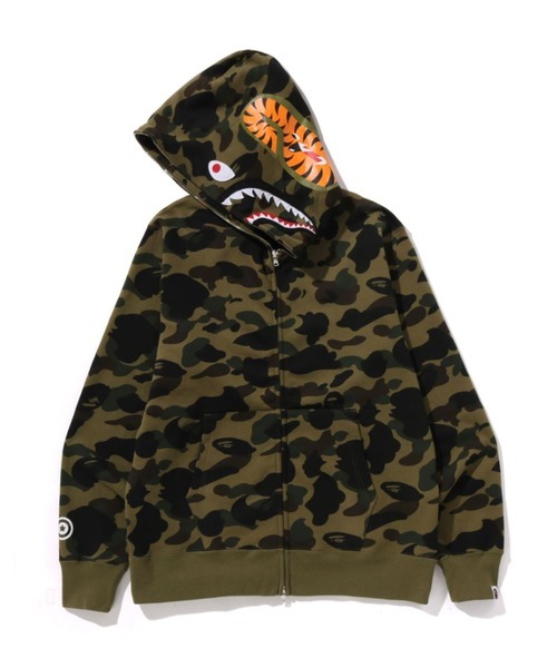 BAPE 1ST CAMO SHARK FULL ZIP HOODIE 迷彩 鯊魚外套 1M30115007