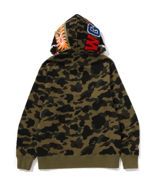 BAPE 1ST CAMO SHARK FULL ZIP HOODIE 迷彩 鯊魚外套 1M30115007