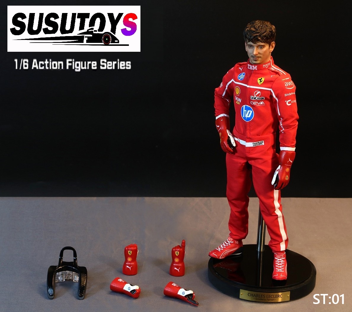 (預訂) SUSUTOYS ST01 1/6 方程式賽車手可動人偶