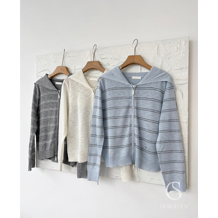 A95「天絲紋理條紋外套」