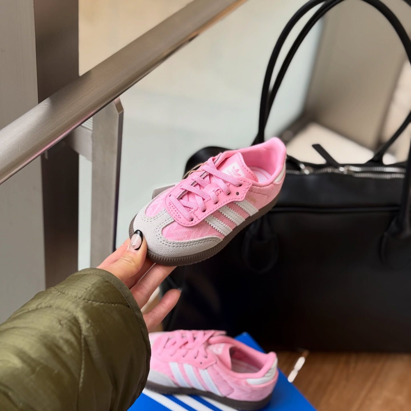 Adidas Originals Samba CF 日本限定 櫻花粉 粉色 魔鬼氈 小童 童鞋 JP9519