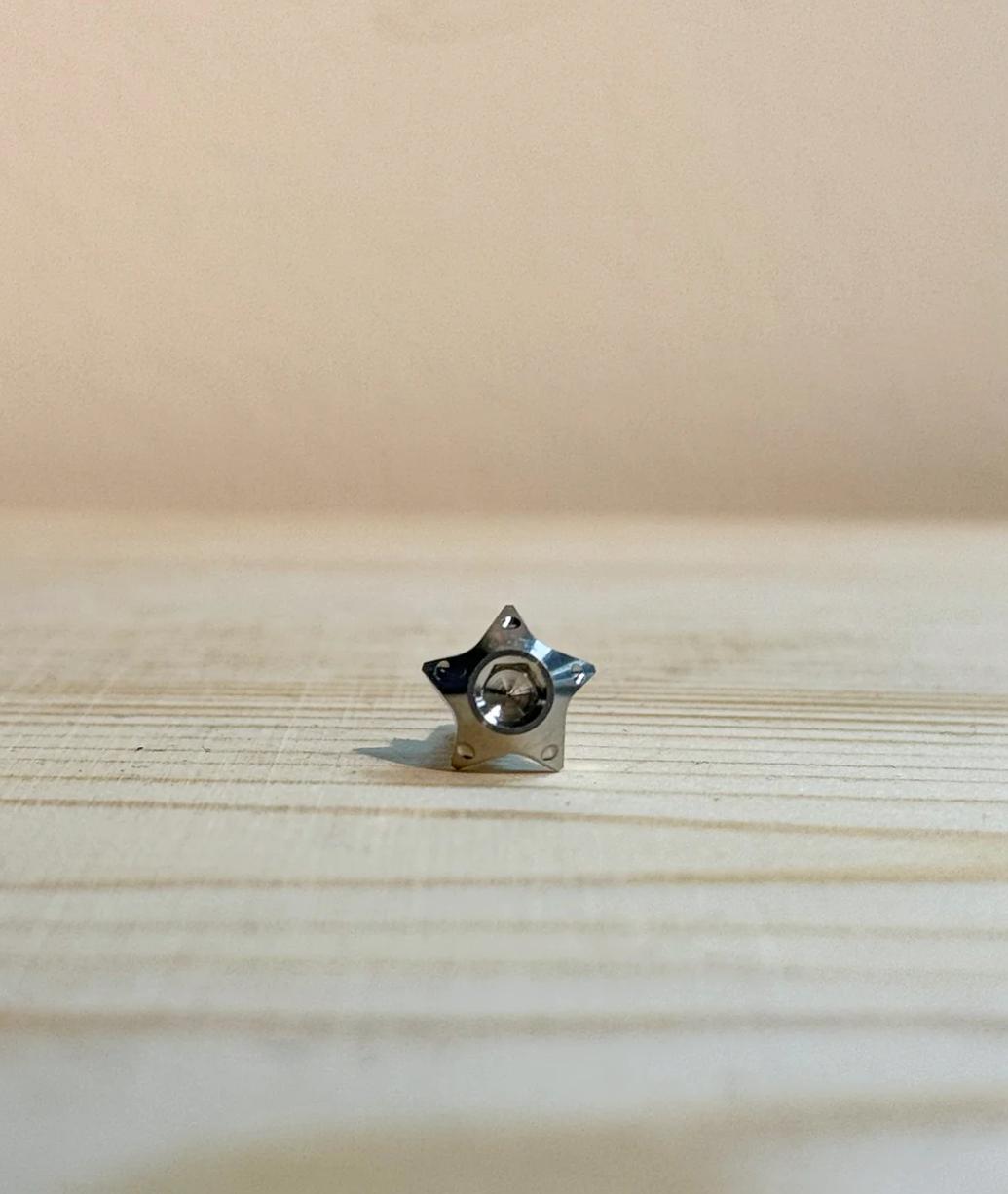 【OVER TI】 M5鈦合金鐵板牙車殼螺絲