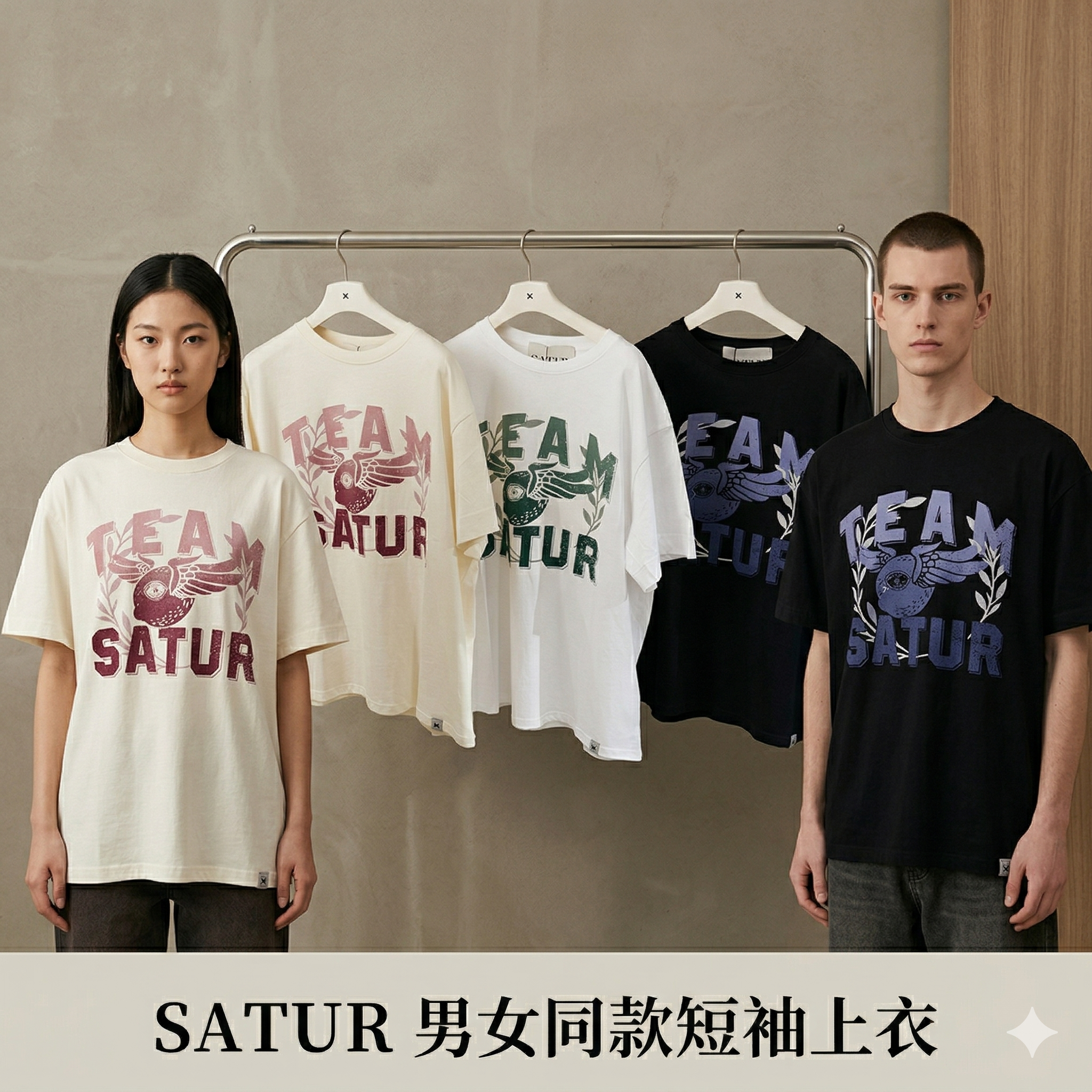 【直播】SATUR LX040205 男女同款短袖上衣