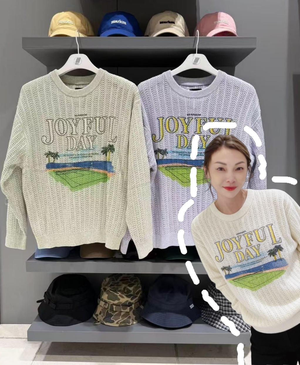 韓國代購 MARKM 韓版鏤空毛衫100949