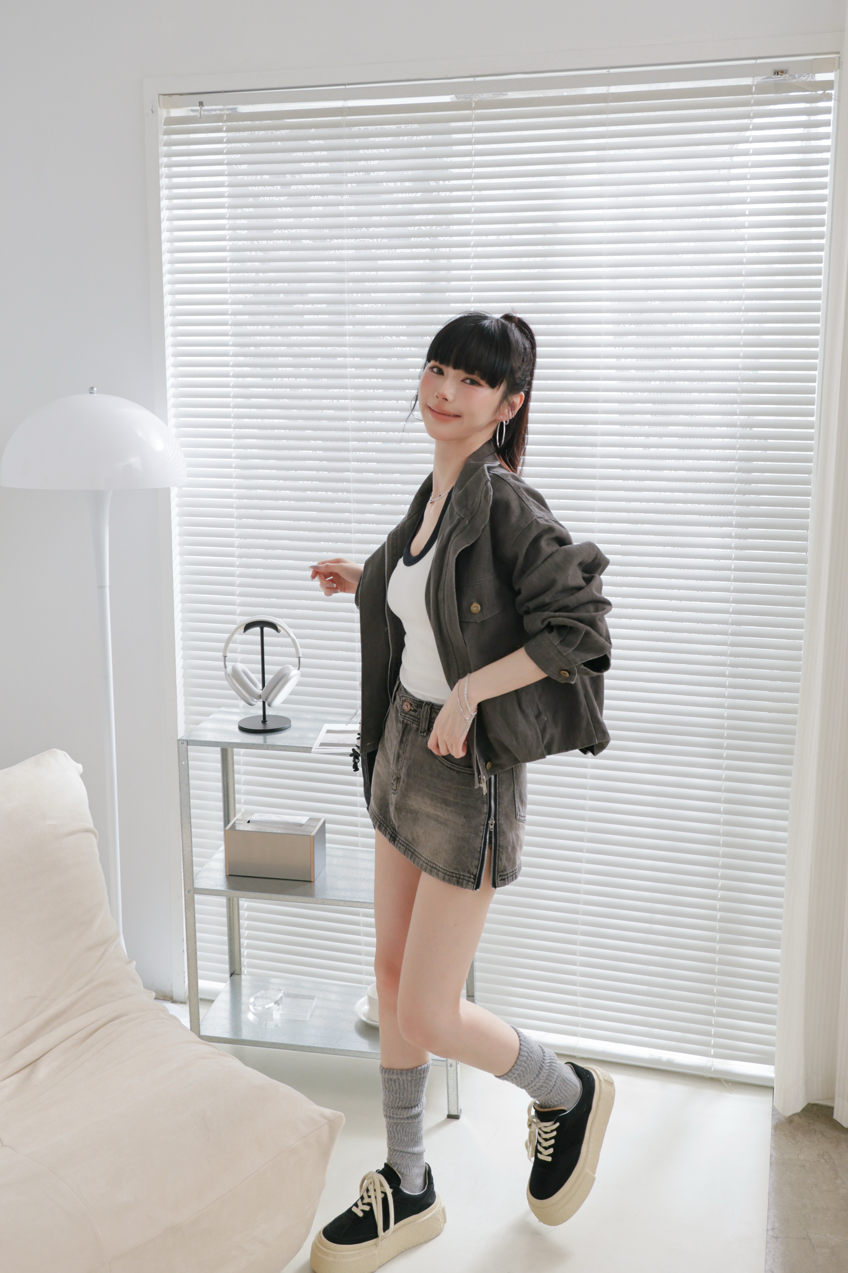 辣辣的側拉鍊褲裙 P20