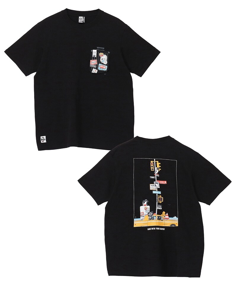 Chums Booby Lost City Trip Pocket T-Shirt CH01-2739