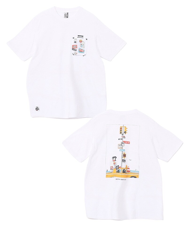 Chums Booby Lost City Trip Pocket T-Shirt CH01-2739
