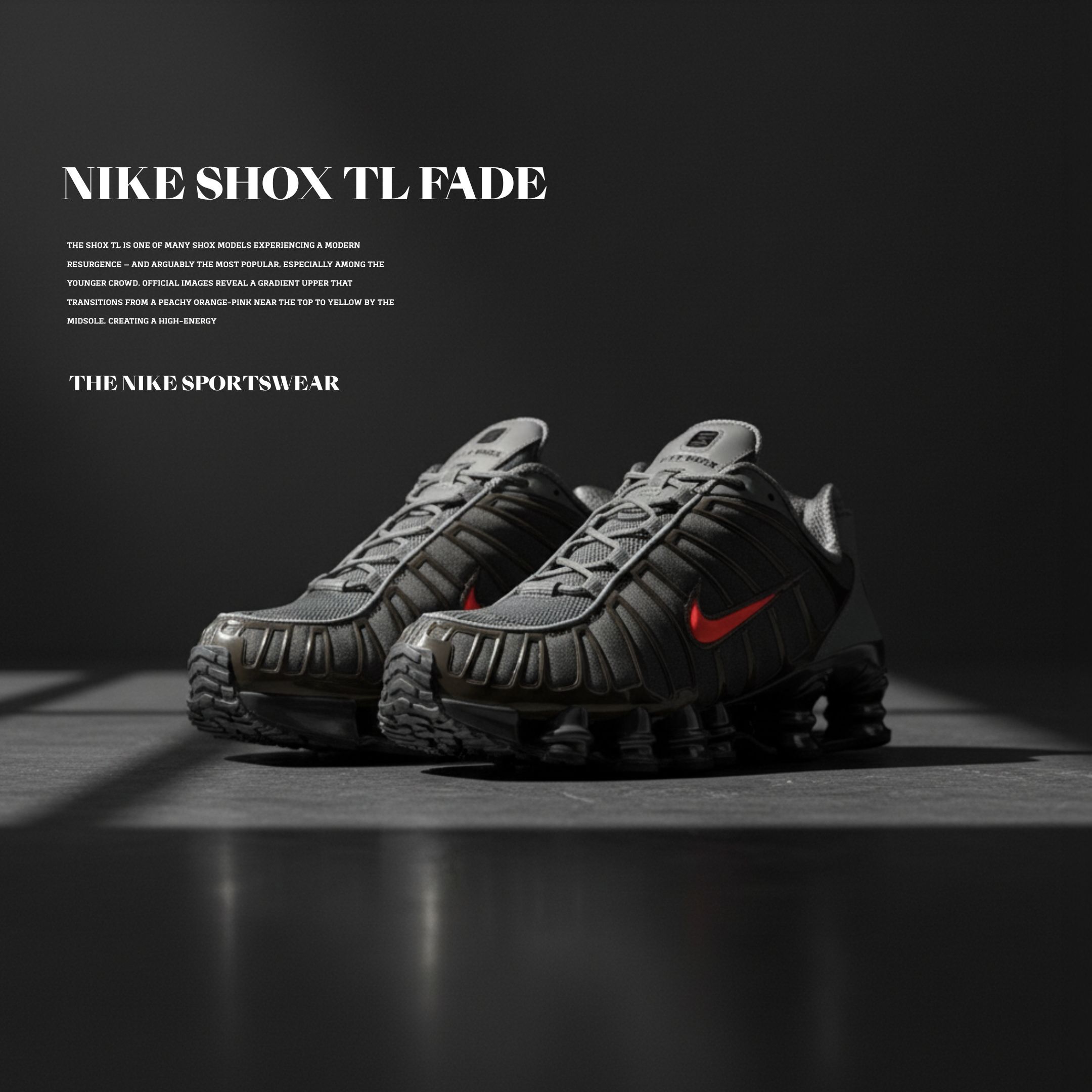 NICEDAY 代購 Nike Shox TL Smoke Grey Bright Crimson 灰紅 彈簧鞋 IQ6599-003