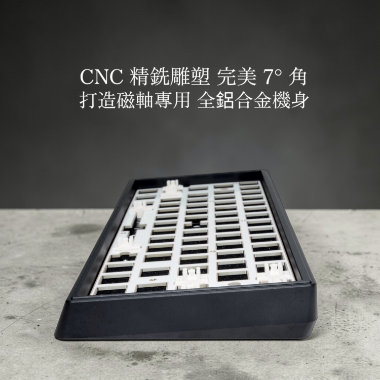 zenzo® 禪做】T63 HE 鋁合金鋁坨坨客製化羽磁軸赤霄磁軸鍵盤$4580 送鍵盤包