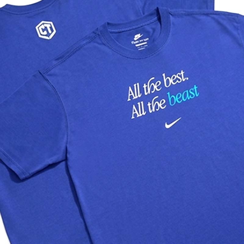 NIKE ALL THE BEST TEE 林志傑退役TEE 休閒 短袖 藍色 JF1942-474 [台灣現貨]