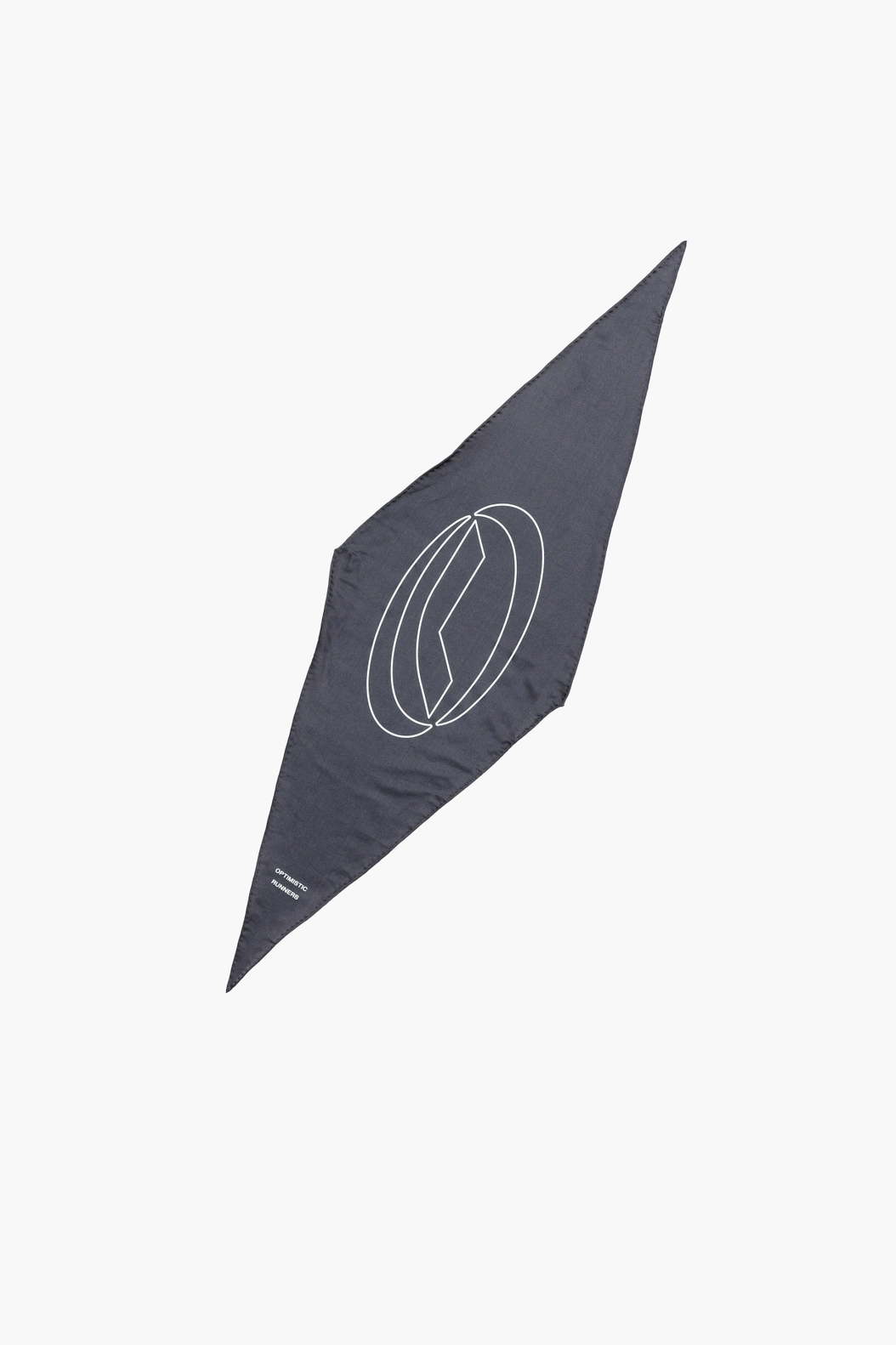 Optimistic Runners｜Symbol Silk Scarf "Blueberry"