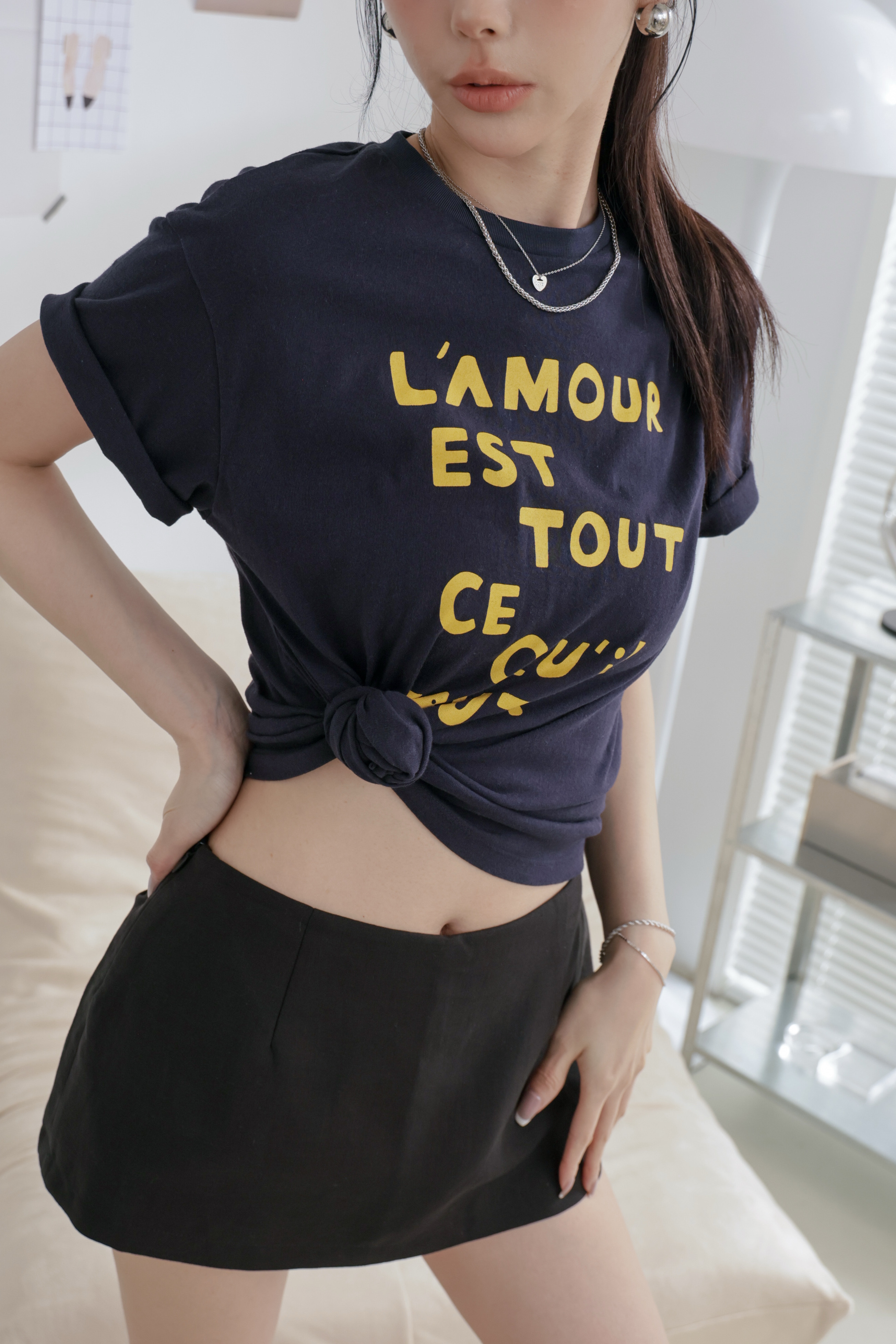 L'amour愛心字母短T P28