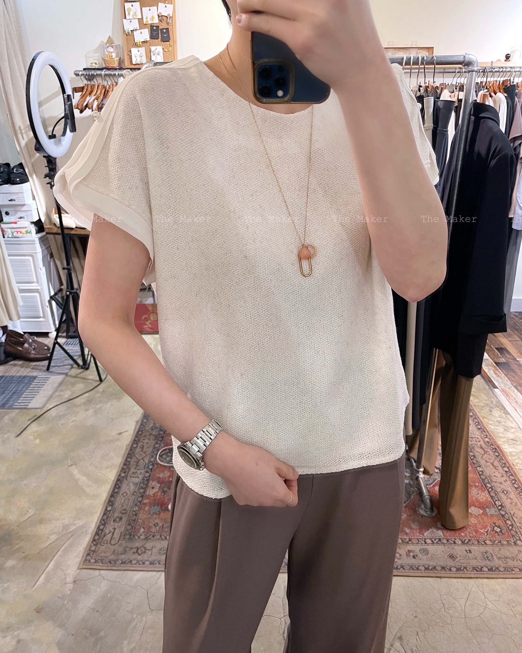 ✨ 精緻高貴珍珠雙層Top ✨