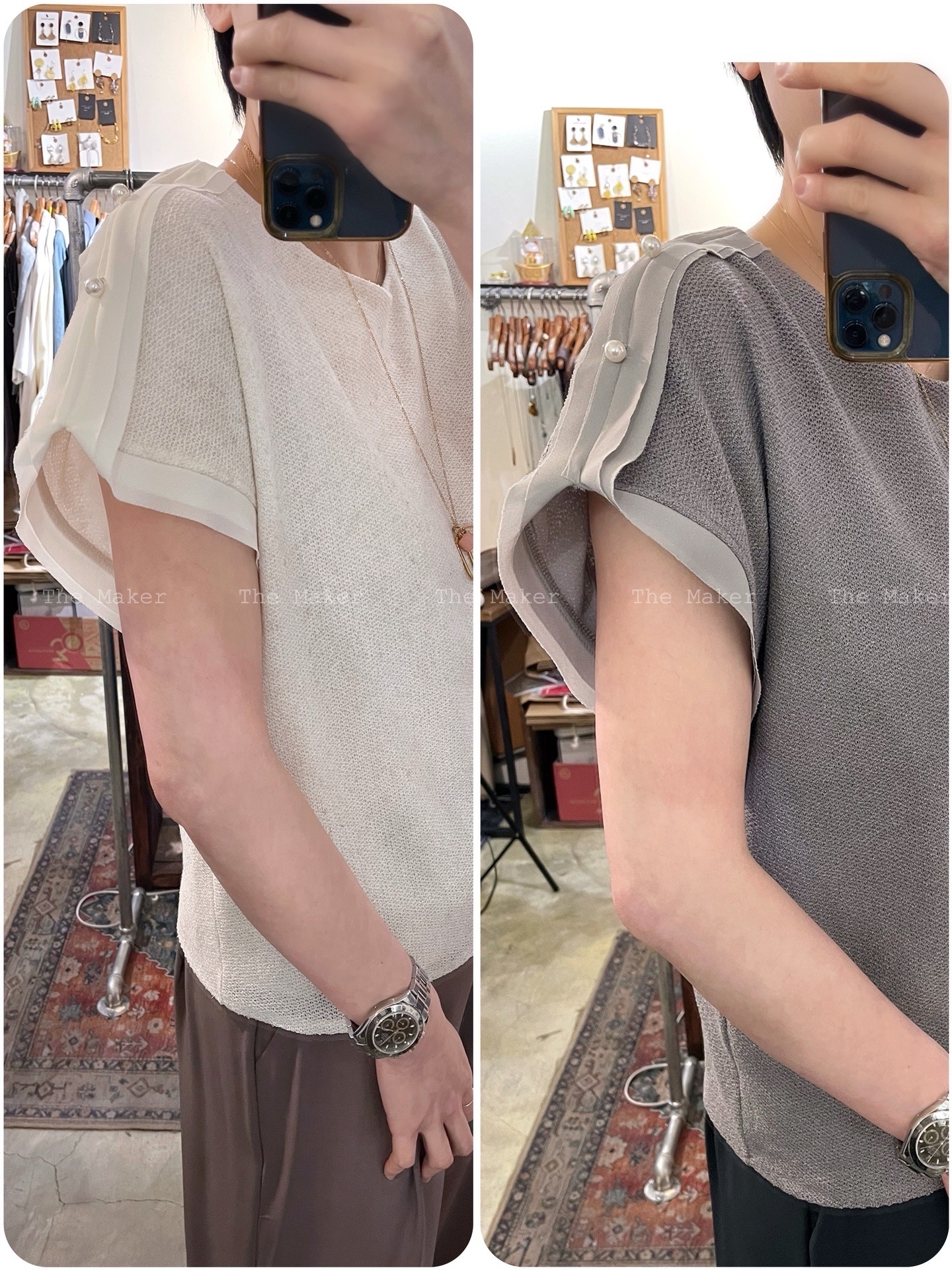 ✨ 精緻高貴珍珠雙層Top ✨