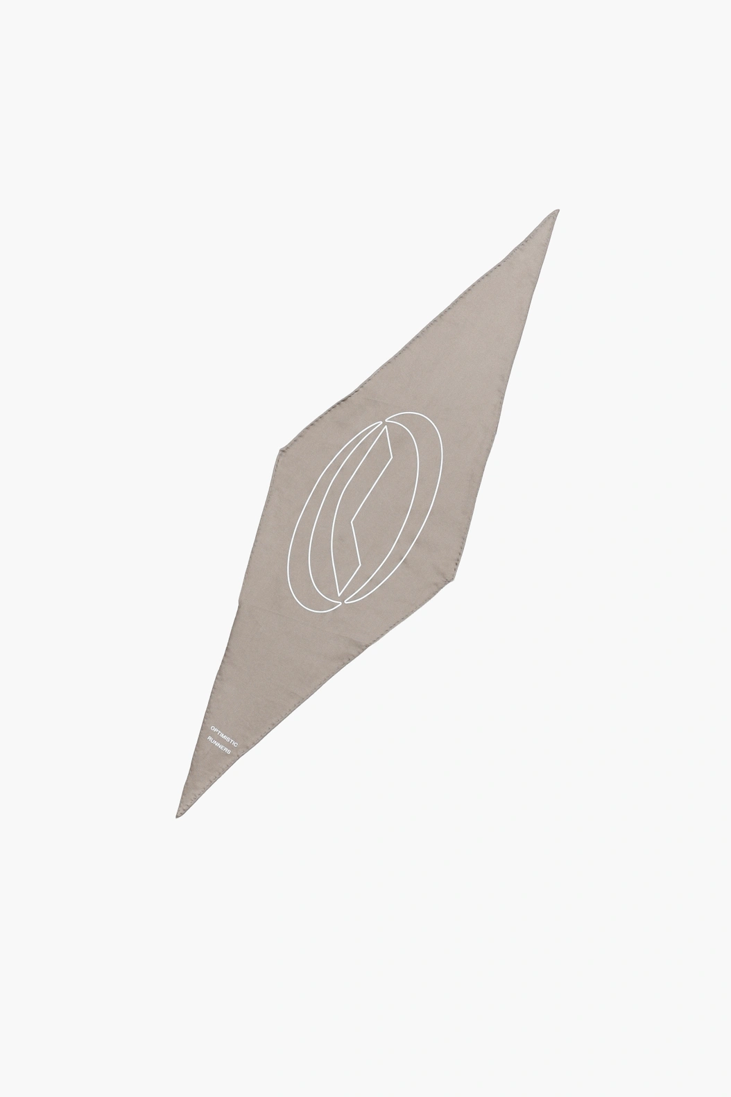 Optimistic Runners｜Symbol Silk Scarf "Camel"